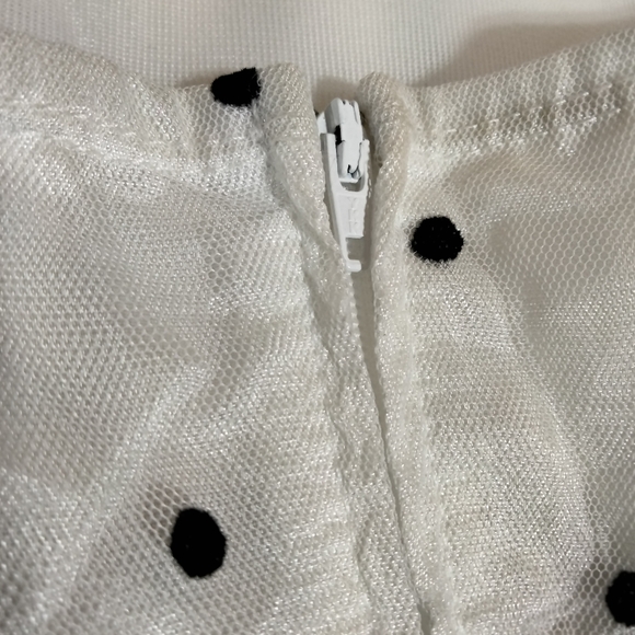 Deb Black & White Velvet Lace Lolita Mini Dress - Picture 4 of 6